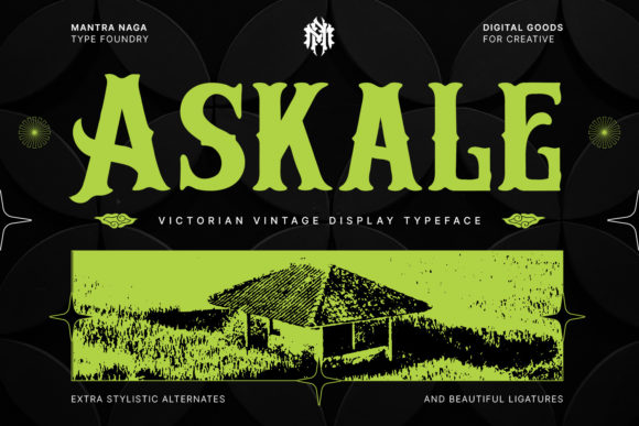 Askale: Elevating Design with Victorian Vintage Blackletter