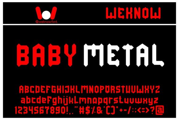 Baby Metal: A Bold Gothic Typeface for High-Impact Design