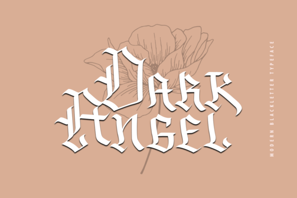 Dark Angel: Elevating Design with Bold Blackletter Typography
