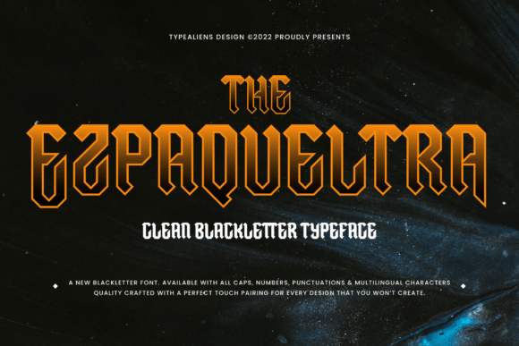Ezpaqueltra: Integrating Bold Blackletter into Professional Design Workflows