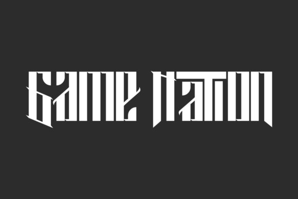 Game Nation: Bold Blackletter for Distinct Branding