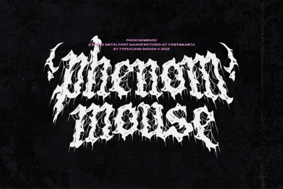 Phenom Mouse: The Gothic Display Font for Bold Visual Identity