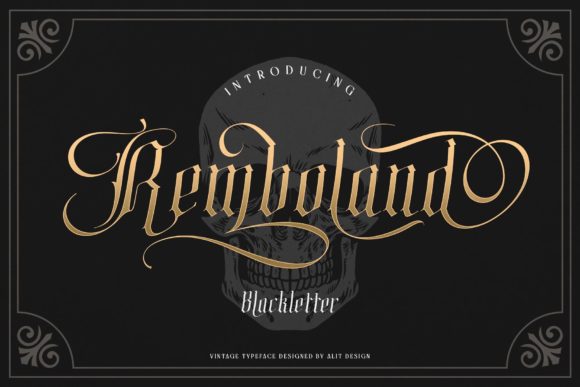 Remboland: Elevate Your Brand with Classic Blackletter Typography
