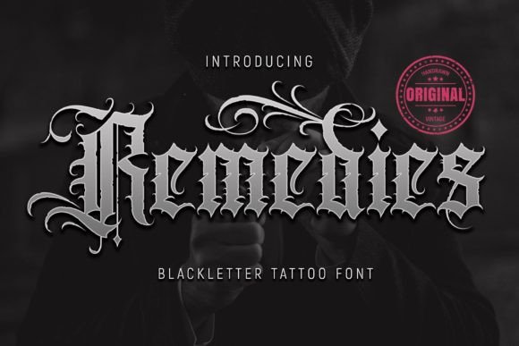 Remedies: A Bold Blackletter Font for Modern Brands