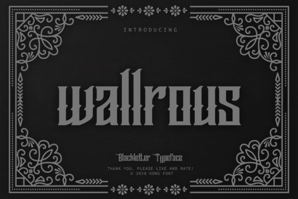 Why Wallrous Is the Modern Blackletter Font Every Crafter Needs in Their Arsenal