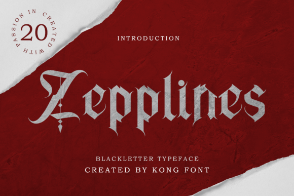 Zepplines: Elevating Your Projects with Sophisticated Blackletter Typography